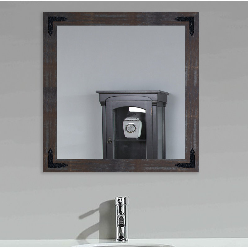 Miroir mural, H 32,5 po x l 32,5 po