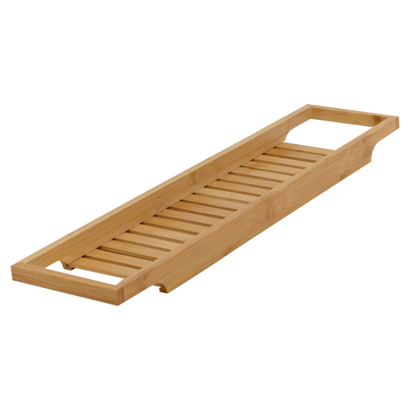 Mounting / Installation Required Bamboo Bath Caddy