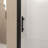 31-30"X 72" Bifold Shower Door, 1/4"(6Mm) Tempered Glass, Matte Black Aluminum Frame, Explosion Proof Film