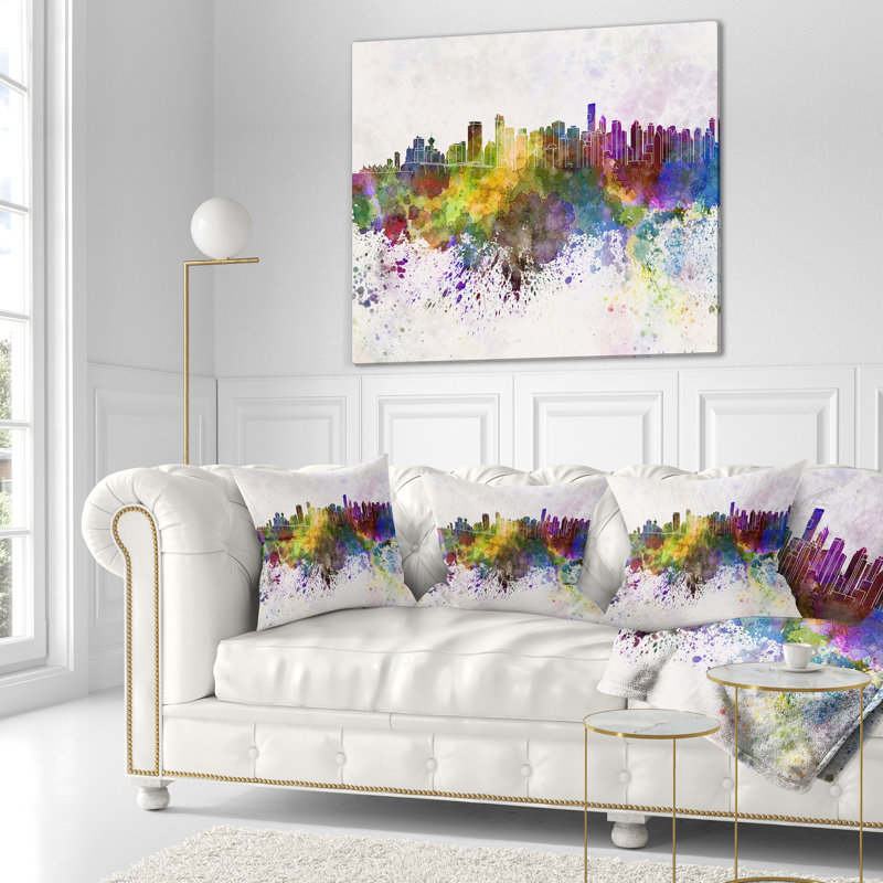 Coussin lombaire d’horizon cityscape vancouver