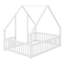 Full-Sized Wooden House-Designed Low Bed With Enclosure-1745842011