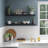 Miami 48" W x 8" D Floating Shelves Set with Invisible Wall Mount Brackets-359797072
