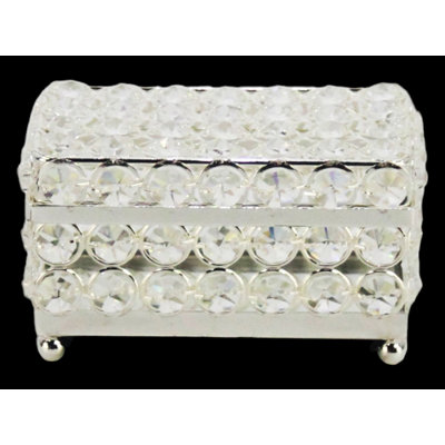 Glass Jewelry Box + Mirror