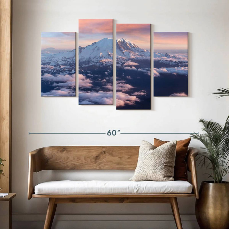 Alvord Mount Rainier Daybreak, 32" H x 52" W