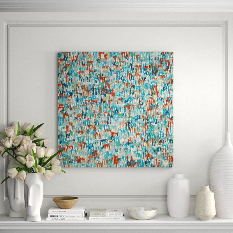 Intense Puzzle Print by Samuel Kane, 54" H x 54" W x 1.5" D, Knife Gel