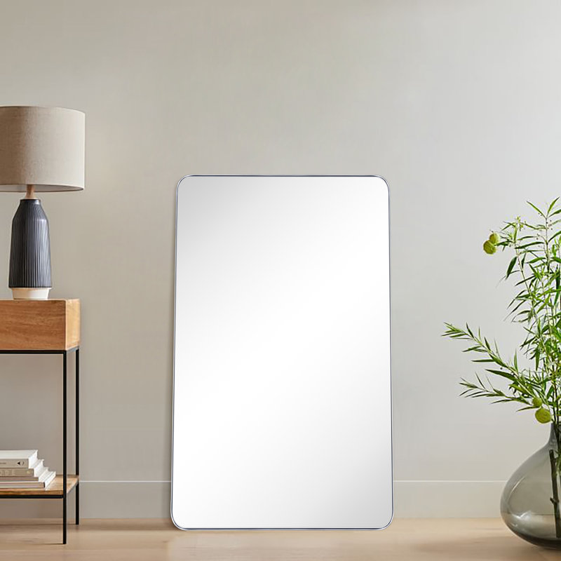 Miroir de salle de bain Javeion, Chrome chrome, 48 po x 30 po