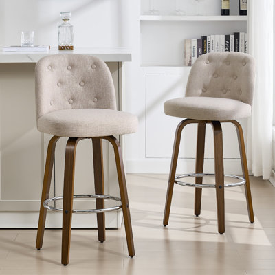 Swivel Upholstered Counter & Bar Stool