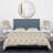Cream Abstract Ethnic Polyester Damask Duvet Cover-42515749