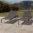 Outdoor Chaise Lounge, Kd Patio Chaise Lounge Chair, Grey Weather Resistant Lounger, Set Of 2-568338865-568338871-568338878