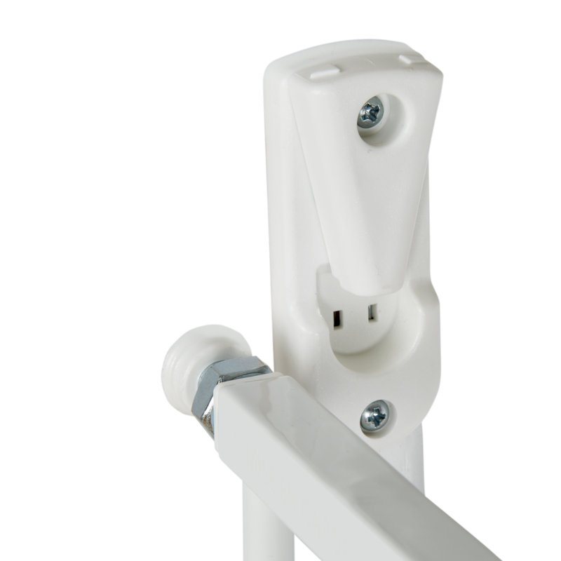 White Metal Extra Tall and Wide Swinging Safety Gate