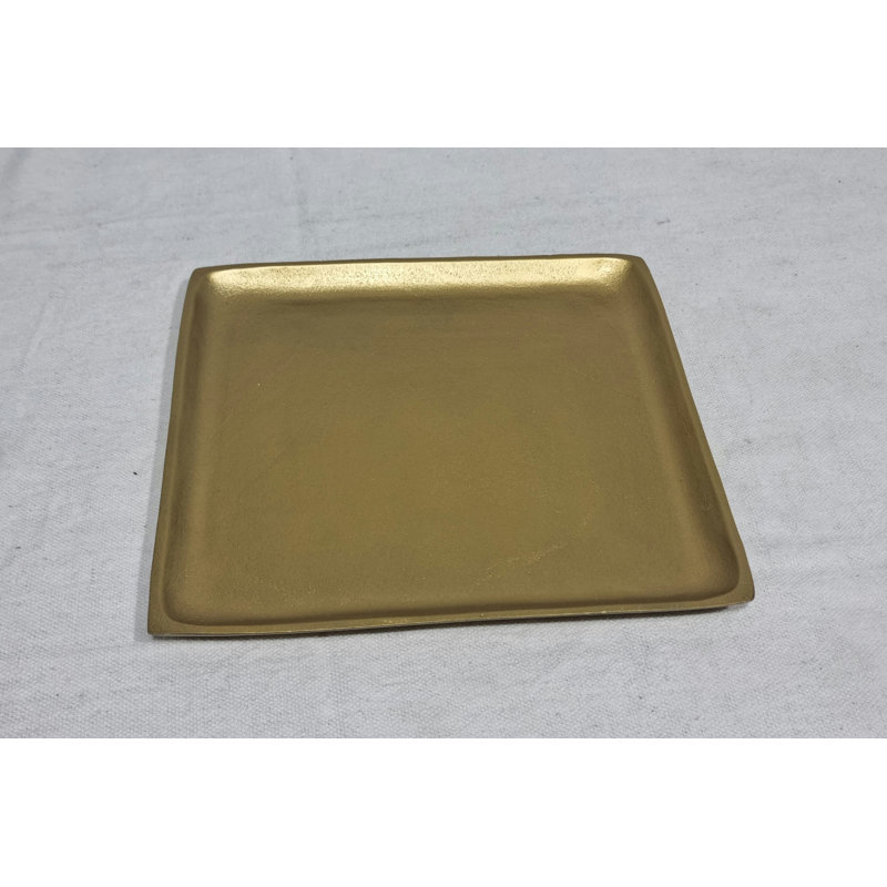 Support pour plante Brextyn, Laiton, H 1,18 po x l 14,96 po x P 14,96 po