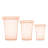Zip Top Reusable Food Storage Bags | 3 Cup Set [Peach] | Microwave, Dishwasher and Freezer Safe-1790067998