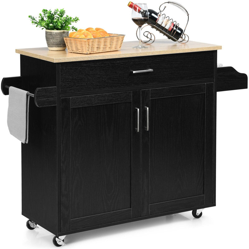 Maglione Kitchen Cart, Black