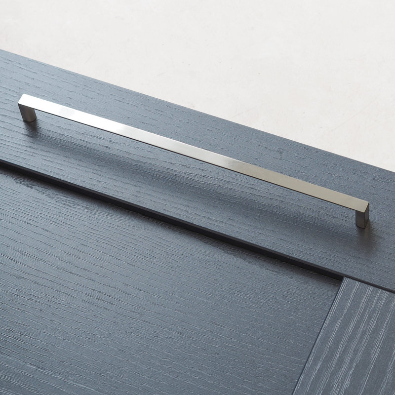 Brushed Nickel Square D-Bar Handles , 320mm