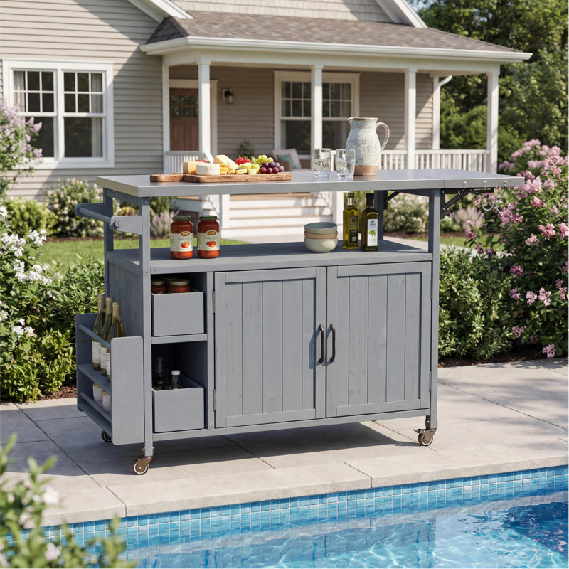 Chariot de cuisine pour l'extérieur 54,33 "Farmhouse