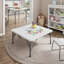 Table carrée pliante, table pliable réglable en hauteur avec poignée facile à transporter