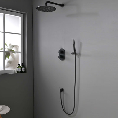 In-Wall Installation Rainfall & Handheld Spray, Anti-Corrosion Brass Body & 304 Stainless Steel