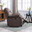 37.1" Wide Modern and Super Soft Overstuffed Power Standard Recliner with Padded Armrest-327121008