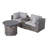 Biles Gray Fully Assembled 4 Piece Seating Group With Cushions