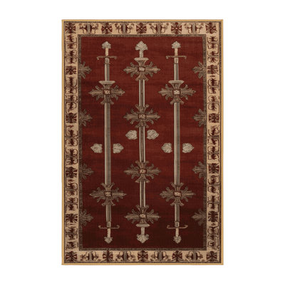 Tapis brun français lavable à la machine