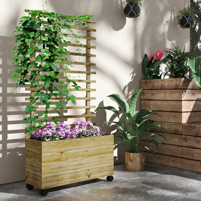 Briannie Wood Elevated Planter