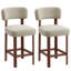 Upholstered Bar Stool with Solid Wood Frame-813538703