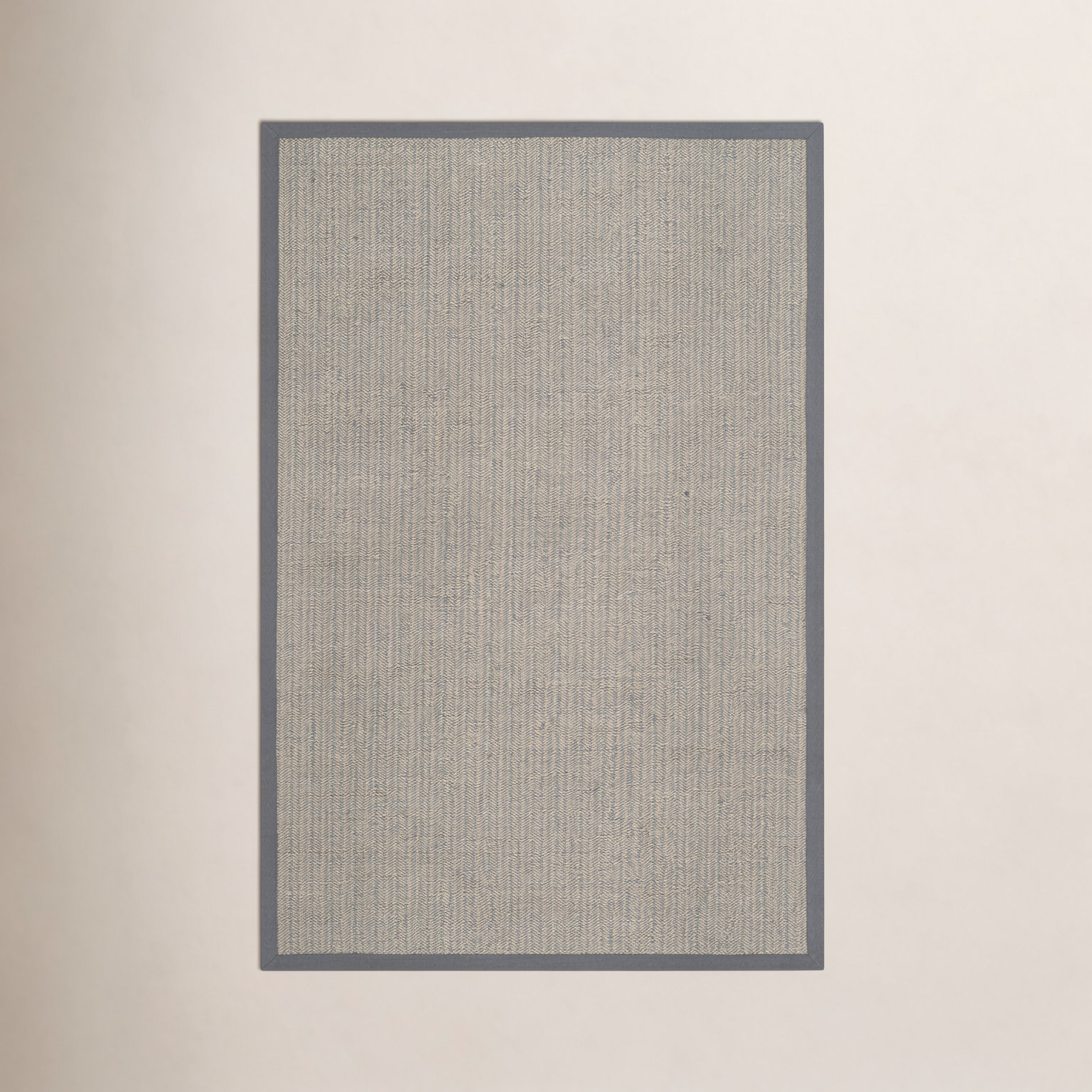Brown Gray Jute Rug, Rectangle 5' x 8'