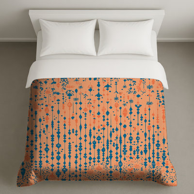 Housse de couette à motif abstrait
