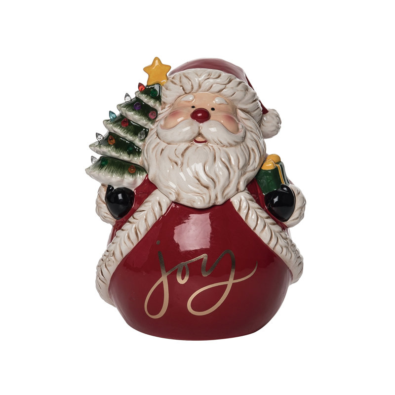 Bocal à biscuits de Noël rétro Santa