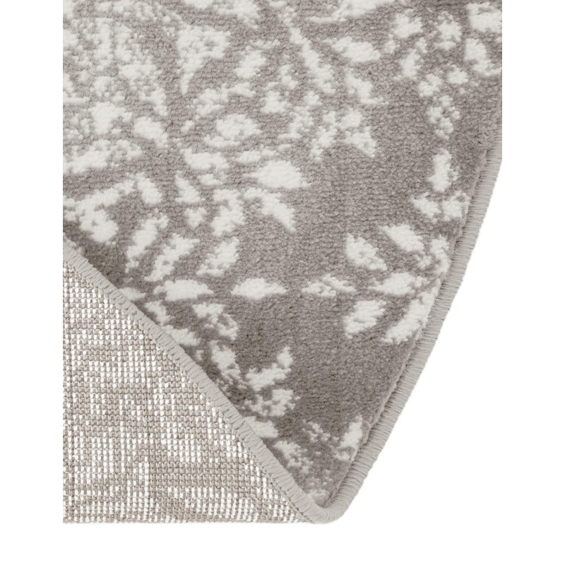 Tapis de performance Brandt, Gris, Half-circle 2'2" x 3'7"