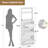 Shoe Storage Cabinet With 9 Hooks Coat Rack-80434092