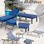 Ensemble de 2 chaises longues pour l'extérieur-332993838