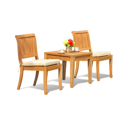 Ensemble repas 3 pièces teck Noida