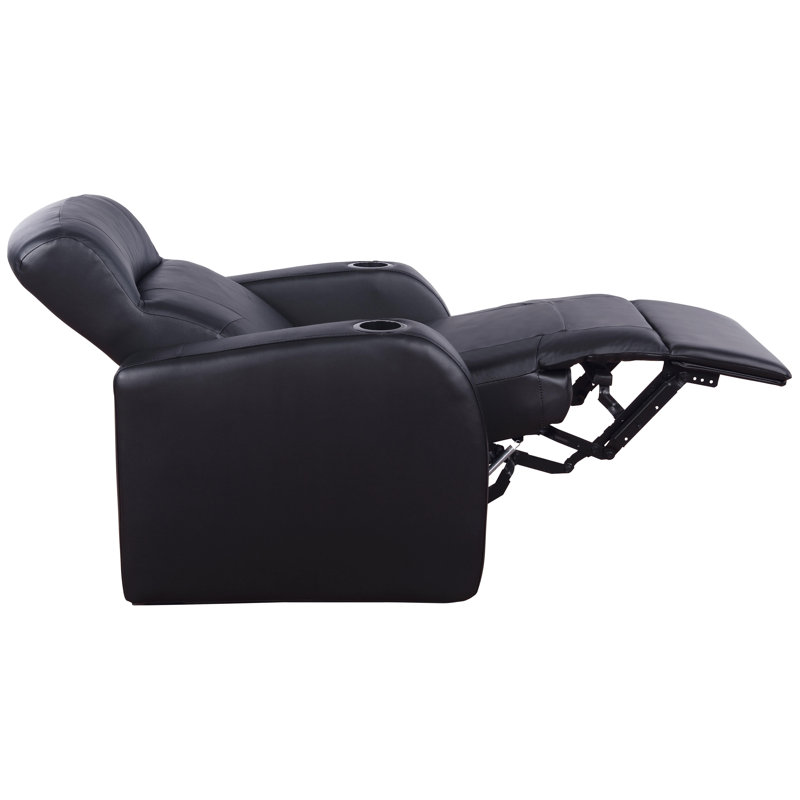 Ensemble de salon inclinable rembourré Ashlee - noir