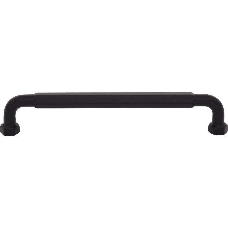 Dustin Bar Pull, Flat Black, 6 5/16" Center To Center
