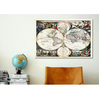 Antique Maps Graphic Art Print