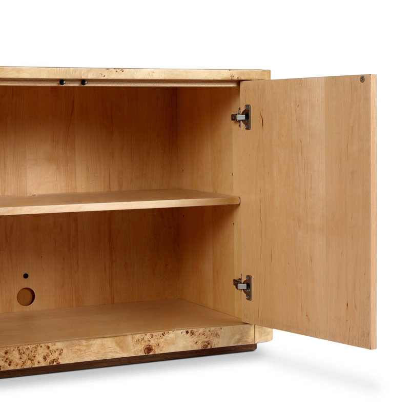 Mullins Media Console-Natural Mappa Burl