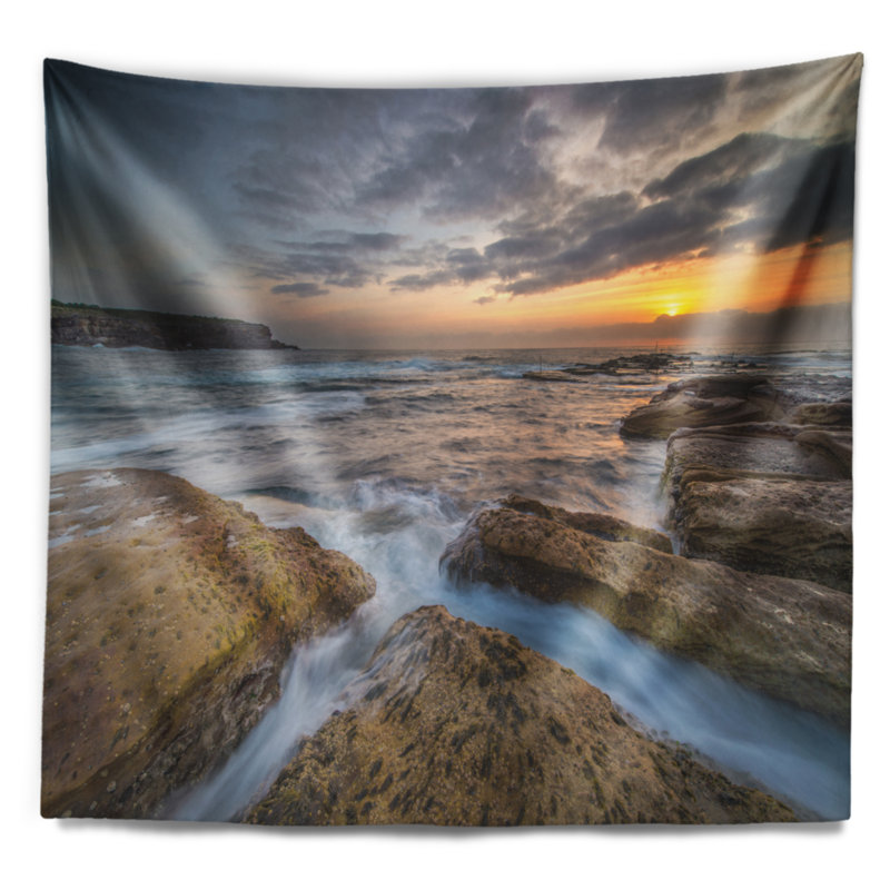 Tapisserie seascape brillante sydney, H 32 po x l 39 po