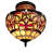 Janzen Glass Semi Flush Mount