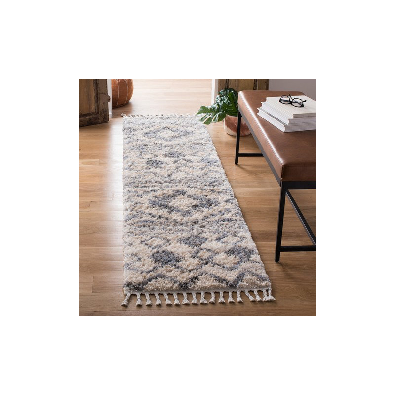 Barksdale Geometric Hand Woven Area Rug, Runner 61 x 244 cm