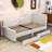 Wooten Twin Size L-Shaped Corduroy Daybed with Storage Drawers-918245765