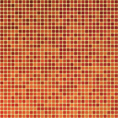 Tapis orange à motif géométrique