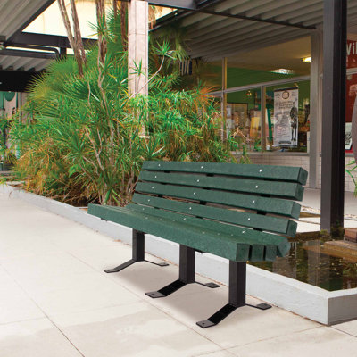 Witherspo Plastic Park Bench by Arlmont & Co.