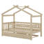 Lit en bois avec couchette-1076371908
