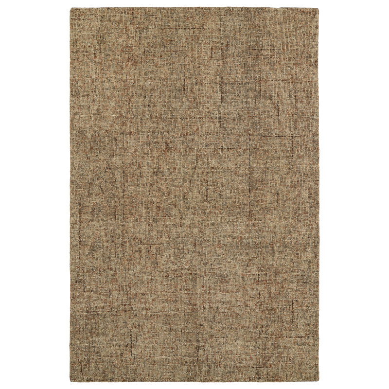 Tapis désert en laine touffeté à la main Gilboa, Rectangle 3 pi 6 po x 5 pi 6 po