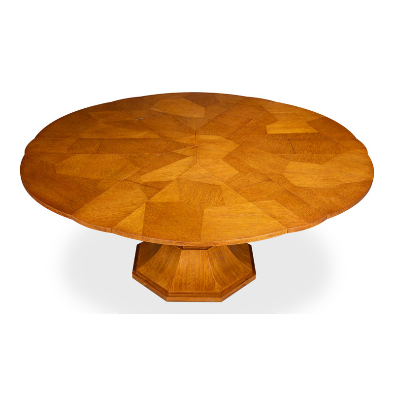 Giselle Round Dining Table, 30"H x 55"L x 55"W, Tobacco Brown