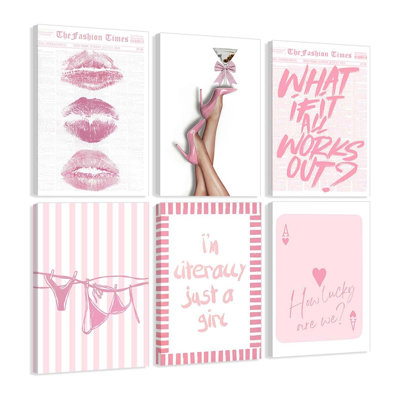 6 Piece Wrapped Canvas Wall Art