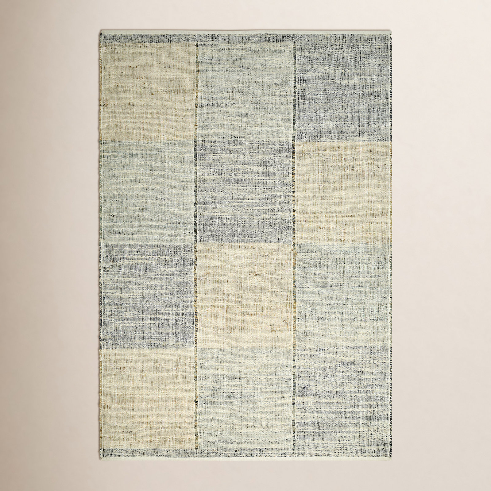 Flatweave Checkered Jute Rug, Rectangle 9' x 12'