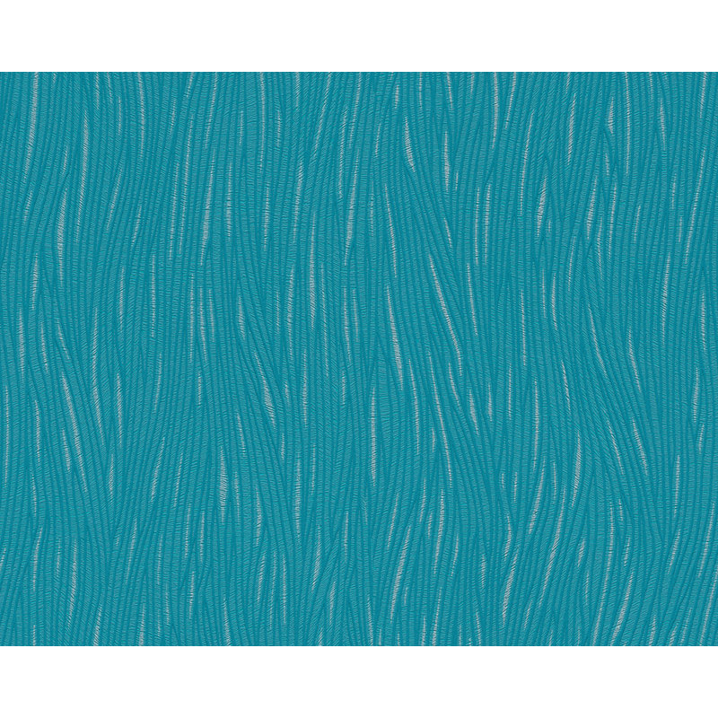 Pettitt 10.05m x 53cm Embossed Wallpaper Roll, Blue/Metallic