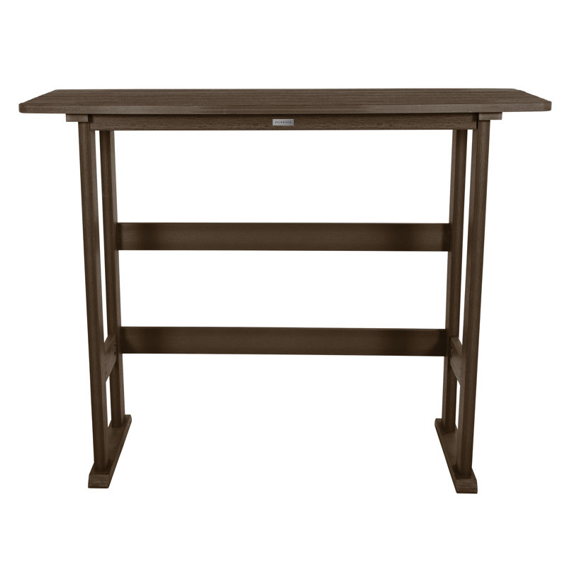 Table d'extérieur en plastique Arbnora, Gland de chêne vieilli